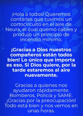 Parte oficial: ¿por qué se incendió Neura Media, el canal de streaming de Alejandro Fantino?
