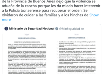 Bullrich responsabilizó a Kicillof por la violencia en cancha de Independiente