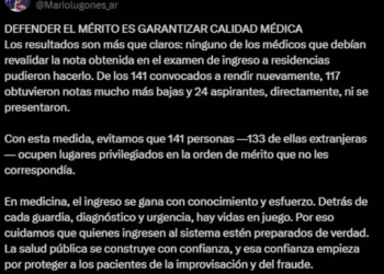 Cuáles fueron los resultados de los médicos que no aprobaron el segundo examen de residencias