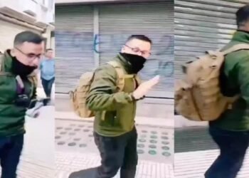 ¿Hubo infiltrados en la marcha de los jubilados? Habla el joven acusado de haber prendido fuego un contenedor: “No soy policía”