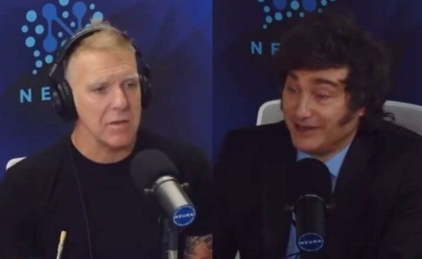 Javier Milei explicó lógica del precio a Alejandro Fantino con una botella de agua como ejemplo y un exabrupto